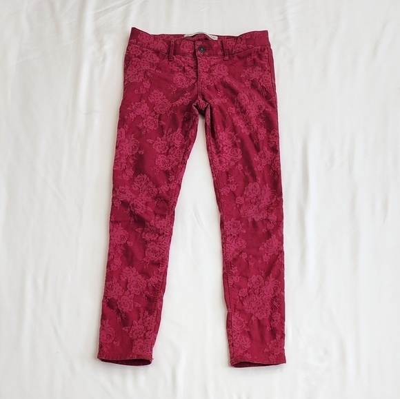 Abercrombie & Fitch burgundy Skinny Pants - Picture 2 of 10
